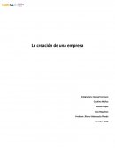 La creación de una empresa “Pizzas Raquel”