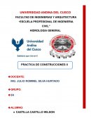 “PRACTICA DE CONSTRUCCIONES II”TIPOS DE CIMENTACION