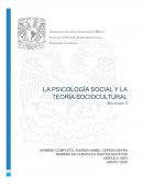 La psicología social y la teoría sociocultural
