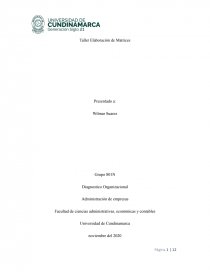 Taller Elaboración de Matrices. Página 1