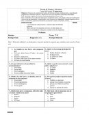 Prueba de Lengua y Literatura Control del lectura: El superzorro