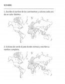 Examen diagnostico geografía cuarto grado