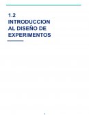 Introducción al Diseño de experimentos