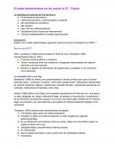 El saber administrativo