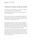 ENSAYO KUMIKO, MUJER SIN TIEMPO