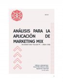 Análisis para la aplicación de marketing mix