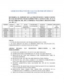 EJERCICIO PRÁCTICO DE CÁLCULO DE PERCEPCIONES Y DESCUENTOS