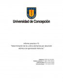 Determinación de As y otros elementos por absorción atómica con generación de hidruros