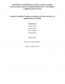 Análisis de Entidades Cotizadas en las Bolsas de Valores de Quito y su Optimización de Portafolio