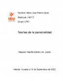 Psicología Educativa. Teorías de la personalidad