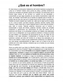 Que es el hombre