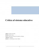 Crítica al Sistema Educativo