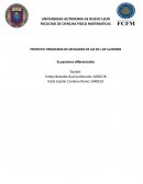 PROYECTO: PROBLEMAS DE APLICACIÓN DE LAS ED´s DE 1er ORDEN