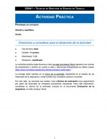 Como realizar una Actividad Práctica. Página 1
