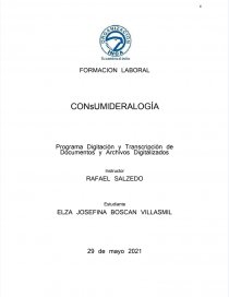 Programa Digitación y Transcripción de Documentos y Archivos Digitalizados. Página 1