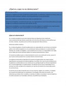 Economia y sociedad ¿Qué es la democracia?