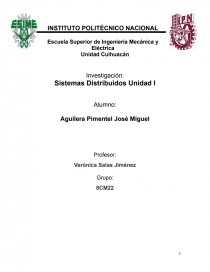 Introducción a los sistemas distribuidos. Página 1