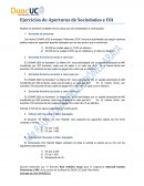 Ejercicios de Aperturas de Sociedades e IVA