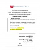 INFORME DE PRÁCTICAS PRE PROFESIONALES