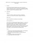 Reconocimiento de materiales y equipos de Laboratorio de Microbiología