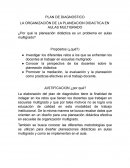 LA ORGANIZACIÓN DE LA PLANEACION DIDACTICA EN AULAS MULTIGRADO