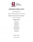 Modelación Financiera para la toma de decisiones