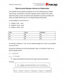 Ejercicio para Equipos mineros en Subterránea