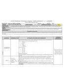 Actividades a trabajar una semana