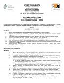 REGLAMENTO ESCOLAR