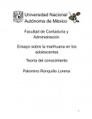 La marihuana en los adolescentes