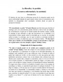 La filosofía y lo perdido