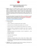 INTEGRACIÓN ECONÓMICA INTERNACIONAL. ESTRUCTURA TRABAJO FINAL