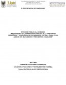 Pliego de condicoones