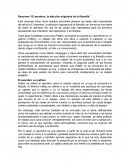 Resumen “El asombro, la afección originaria de la filosofía”