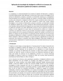 Aplicación de tecnología de inteligencia artificial en el proceso de fabricación y gestión de compras y suministros