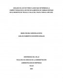 ANÁLISIS DE LOS FACTORES CLAVES QUE DETERMINAN LA COMPETITIVIDAD EN EL SECTOR DE ALIMENTOS DE COMIDAS RÁPIDAS EN EL MUNICIPIO DE TRUJILLO