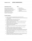GERENTE ADMINISTRATIVO DESCRIPCIÓN DEL PUESTO: