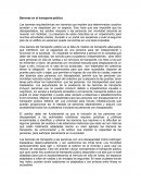 Barreras en el transporte público