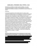 ANÁLISIS LITERARIO DEL POPOL VUH