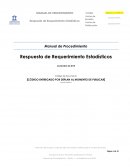 Respuesta de Requerimiento Estadísticos