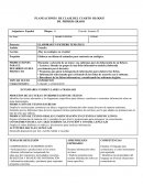 PLANEACIONES DE CLASE DEL CUARTO BLOQUE DE PRIMER GRADO