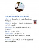 Enunciado de software de Analisis y Desarrollo de software