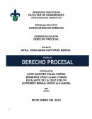 Trabajo de investigación: Derecho Procesal