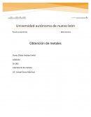 Obtencion de metales