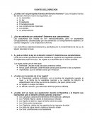 ¿Cuáles son las principales fuentes del Derecho Romano?