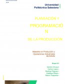 PLANEACIÓN Y PROGRAMACIÓN DE LA PRODUCCIÓN
