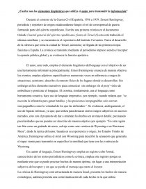 ¿Cuáles son los elementos lingüísticos que utiliza el autor para transmitir la información?. Página 1