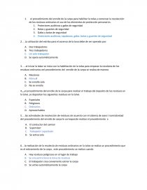Preguntas de la norma residuos en la tolva. Página 1