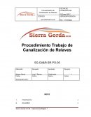 Procedimiento de Canalización de Relaves