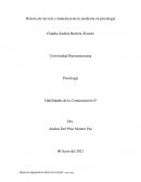 Historia de los test y naturaleza de la medición en psicología